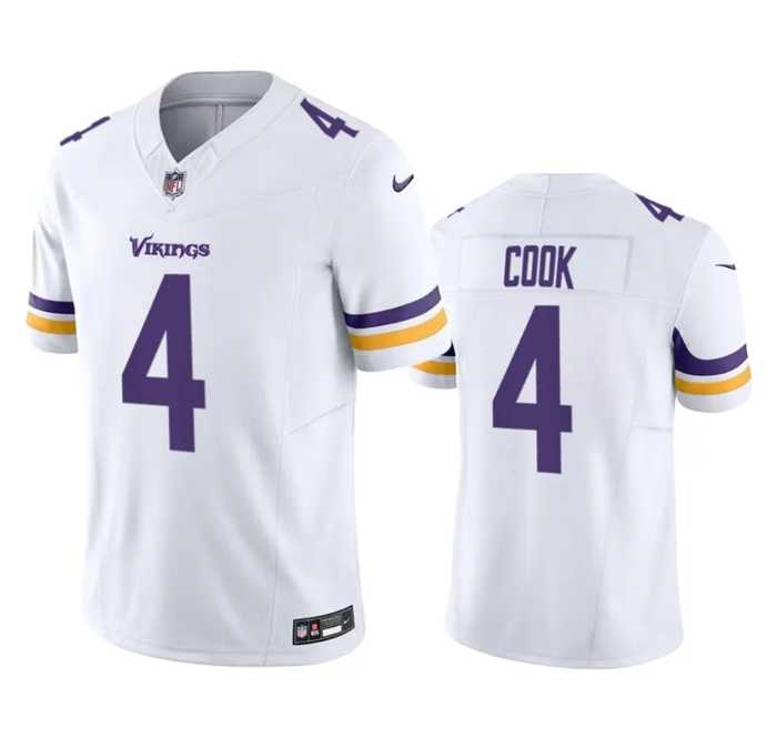 Men & Women & Youth Minnesota Vikings #4 Dalvin Cook White 2023 F.U.S.E. Vapor Untouchable Stitched Jersey->minnesota vikings->NFL Jersey